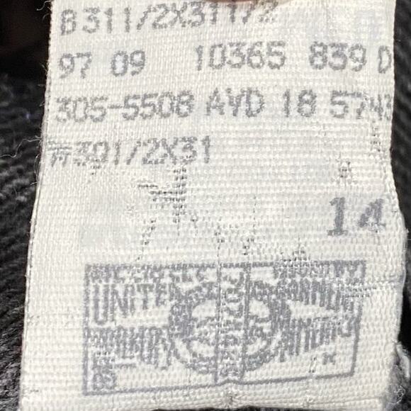 VTG Lee High Rise Black Tapered Jeans 30x30 Women’s Made in USA Size 12 - Picture 6 of 10